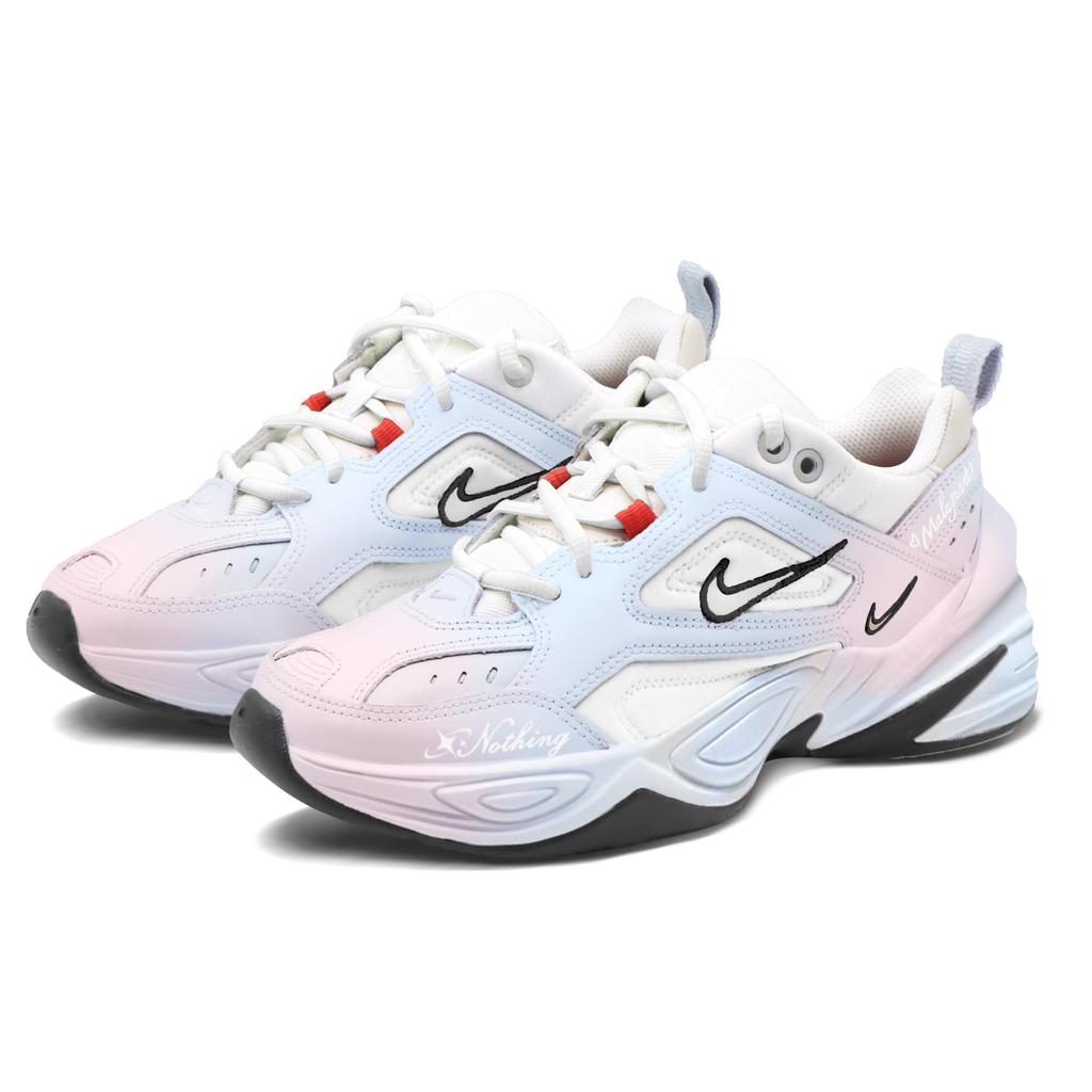 Nike M2K Tekno Nero Powder Era Pelle di Vacchetta a Grana Grossa Ammortizzazione Antiscivolo Ammortizzazione Antiscivolo Scarpa Bassa BQ3378-100(Team404-)