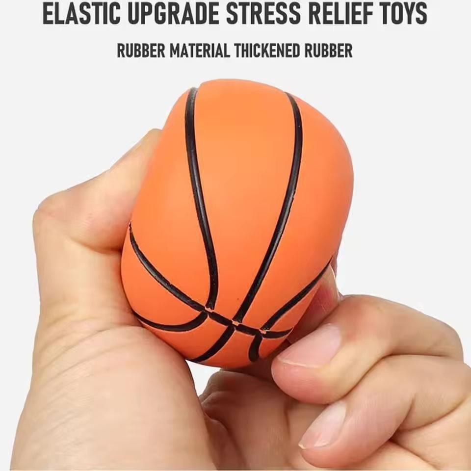 Mini 6CM Rubber Small Basketball Super High Elastic Foam Decompression Hollow Elastic Ball Children Decompression Toy Mini Gift