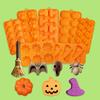 Halloween Candy Chocolate Molds 3D Skull Pumpkin Witch Hat Bat Spider Shape for Baking Chocolate Jelly Gummy Dessert