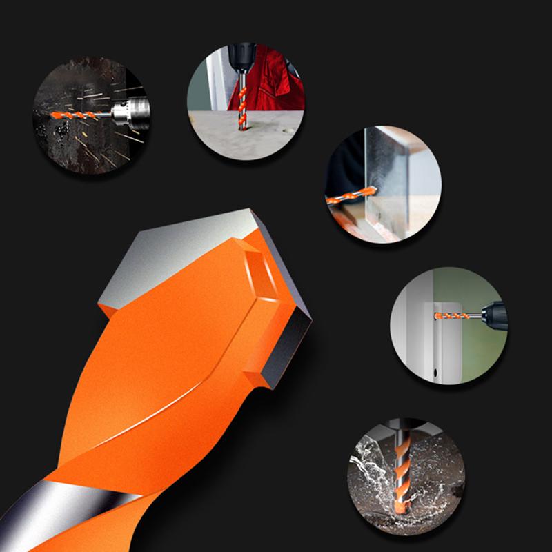 Ultimate Brill Bits Multi-Material Triangle Drill Bit Diamond Set for Tile Concrete Brick Glass Plastic Wood Stone 3-12mm
