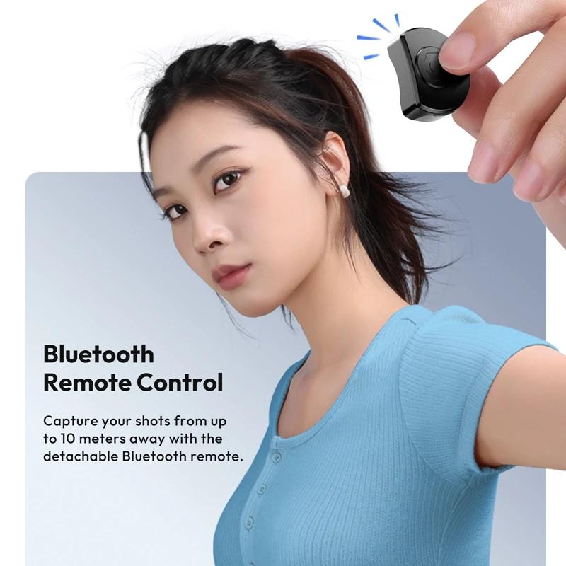 Ulanzi JJ03 Magnetic Phone Tripod Wireless Handle Selfie Stick Desktop Foot Suitable iPhone 16/15/14/13 Pro Max
