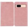 For Google Pixel 8a Case PU Leather Calf Texture Business Style Magnetic Closing Phone Cover