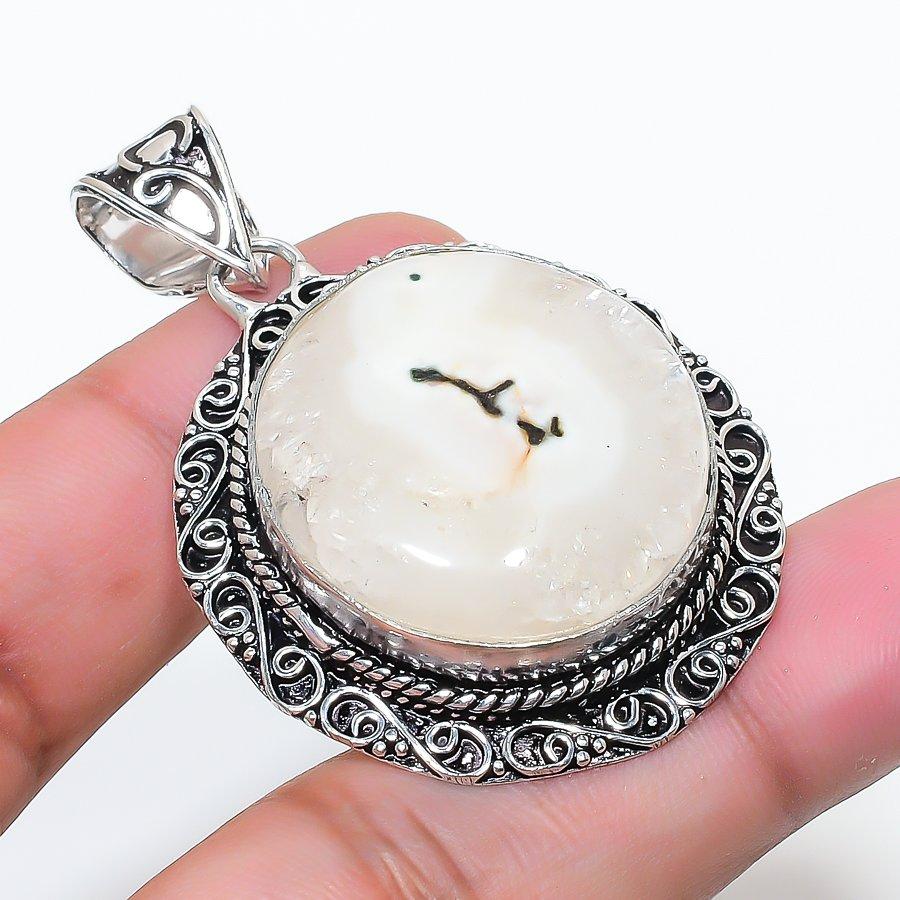 Natural Solar Quartz Gemastone 925 Sterling Silver Jewelry Pendant 2.05  AP-14438