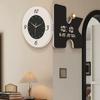 Retro Double Sided Corner Wall Clock Living Room Decor Perpetual Calendar Clock Restaurant Mute Digital Hang Clock Home Decor