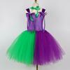 Children Halloween Girl Dresses Pumpkin Ghost Face Long Sleeved Girls Party Dresses
