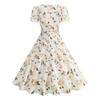 Women's Fashion Color Short Sleeve Dress