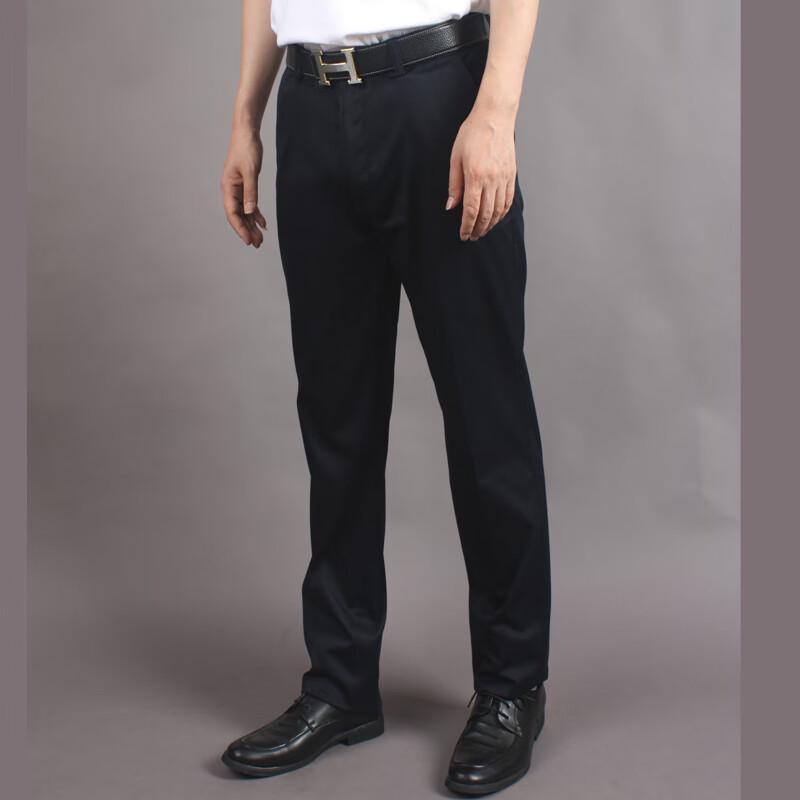 Men's Easy-Care Straight Fit Business Casual Trousers
