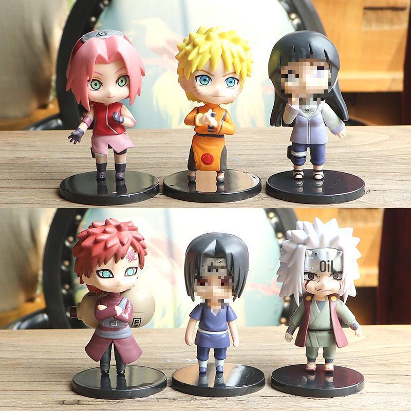 Naruto Q Version Figures: Naruto, Sasuke, Kakashi, Gaara, Itachi, Sakura - Gift Box Set.
