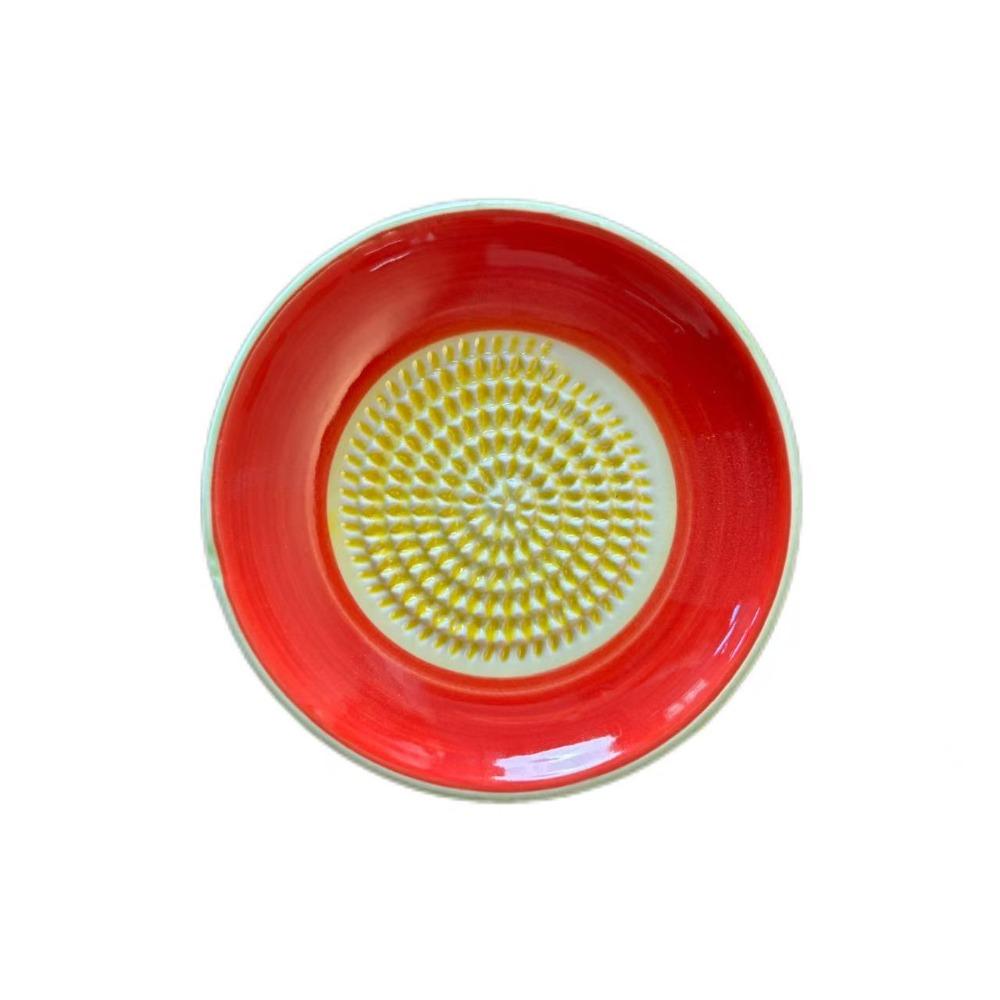 Bol de broyage céramique efficace Plaque râpe à assaisonnement manuelle Outil de broyage légumes Disque râpe