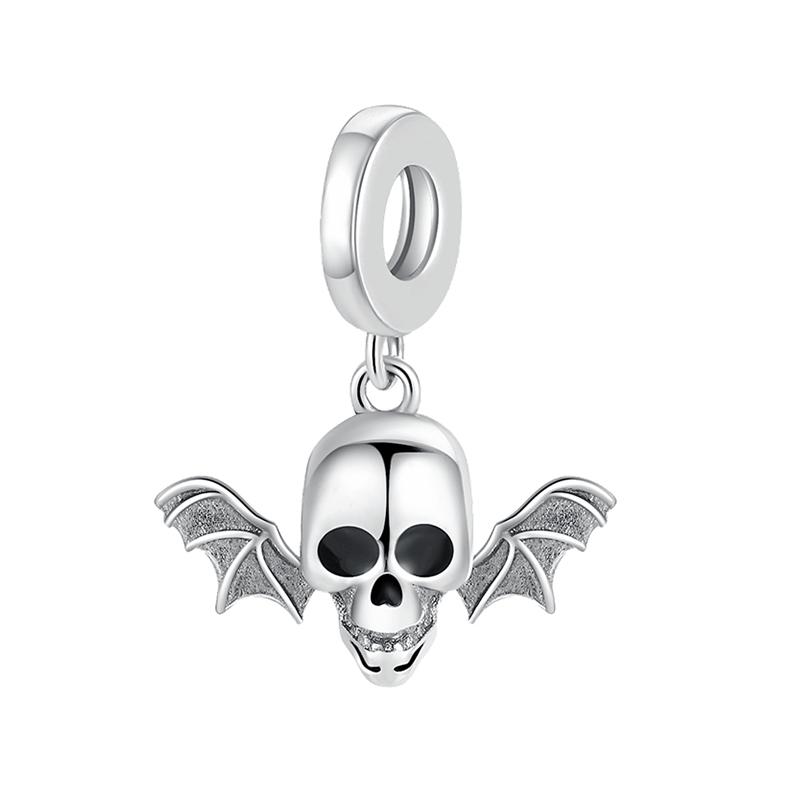 Diy Ghost Pumpkin Head Halloween Series Charm Bead Pendant Applicable To Original European Plating Copper Jewelry Gift