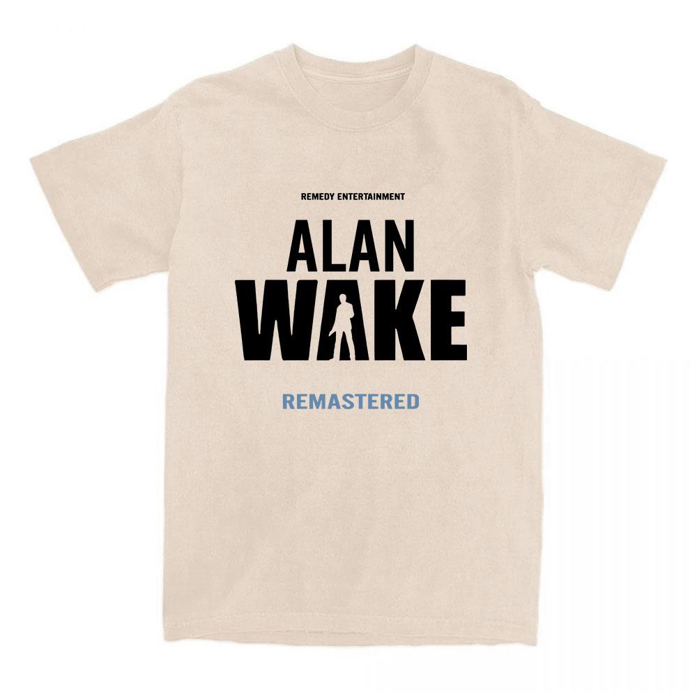 Alan Wake 2 Koszulka z nadrukiem Koszulki bawełniane z krótkim rękawem Streetwear Unisex Luźny codzienny T-shirt z okrągłym dekoltem Góra