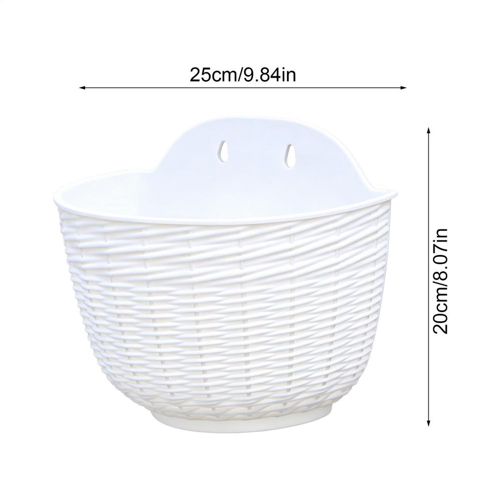 Imitation Flower Pot Garden Flower Pot Flower Pot Wall Hanging Plant Planting Pot Basket Courtyard Balcony Garden Supplies белый
