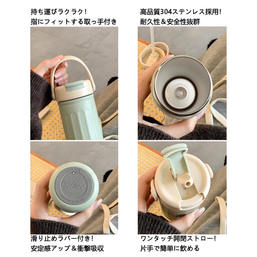 Stainless Steel MYEEDA Water with Stainless Steel Coffee with Easy To Direct Vacuum Coffee Cup Rust-Resistant, High-Quality Bottle, 500ml, Thermos,