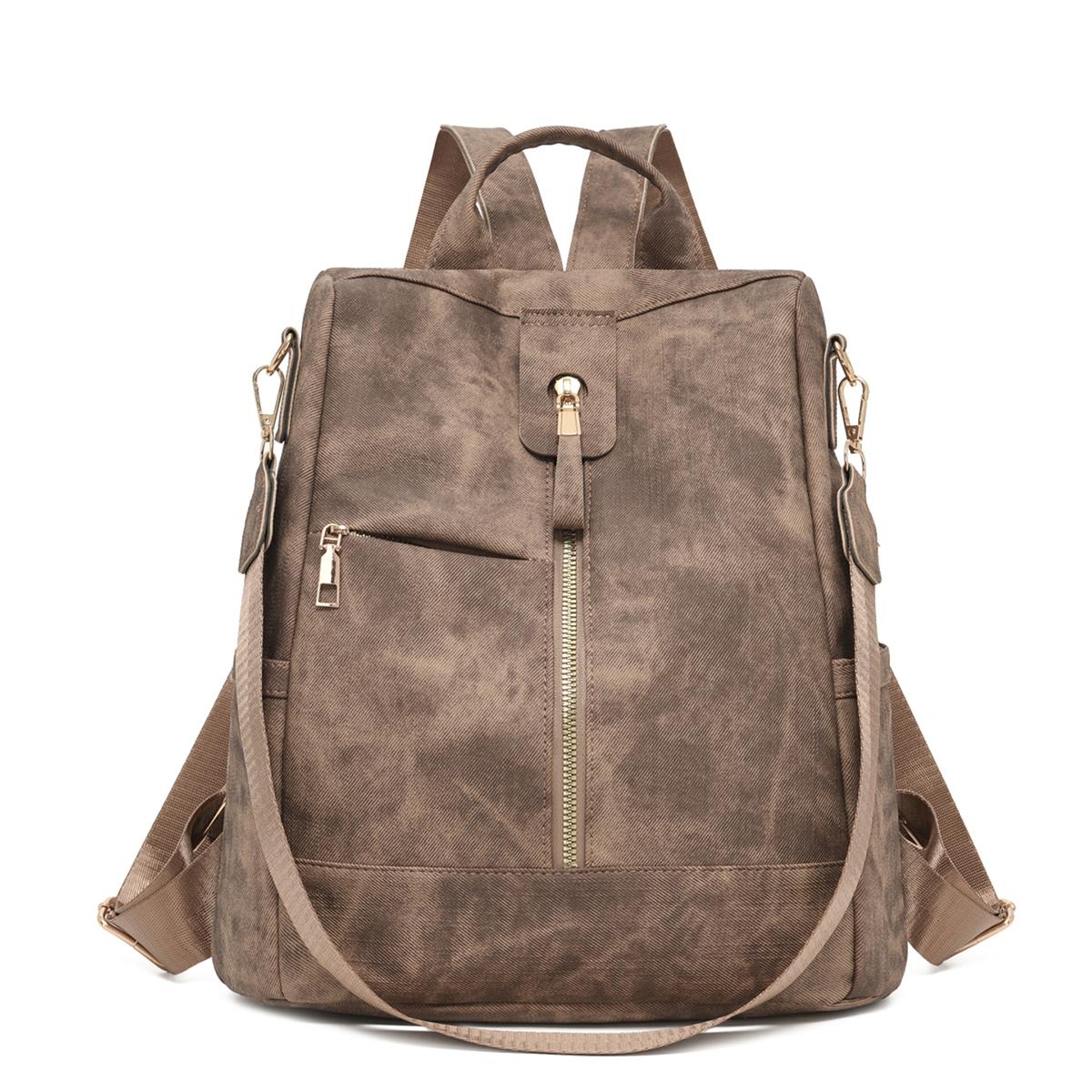 Women s Backpack New Trendy Korean Style Versatile Fashion Pu Leather Women s Backpack Internet Celebrity Travel School Bag Small Bag кофейный