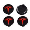 4 Stück für Tesla Model 3 Model Y Abzeichenabdeckungen Radkappen 4 Stück 56mm Radnabendeckel für Tesla Model Y X S 2023 Auto Zubehör Stil