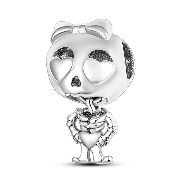 Charms Pendenti in Argento 925 Adatti per Braccialetti Fai da Te Terra Cuore Albero Stella Famiglia Fatima per Collane Pendenti