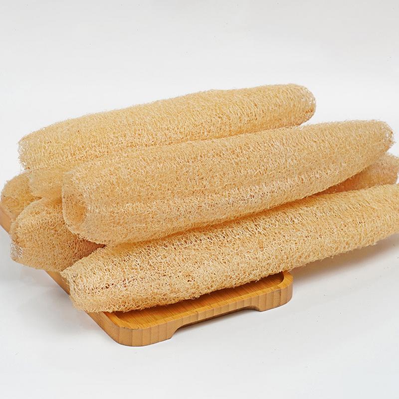 1Pcs Natural Loofah Luffa Kitchen Cleaning Brush Pot Bowl Dishes Sponge Scrubber Dish Towels Bath Shower Scrubbing 20-29cm