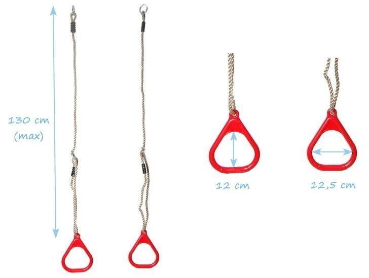 plastic triangle hoops blue