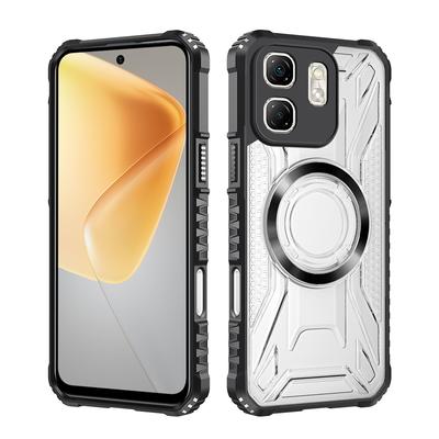 Für Smart 9 CD Magnetisches Design Hartes HD Klares Rückcover,Für Infinix Hot 50i X6531 Rugger Armor Hartes PC TPU Case