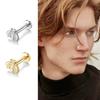 Titanium Stud Earrings Internal Thread Labret Little Bee Lip Ear Studs Rings Tragus Cartilage Helix Piercing Body Jewelry