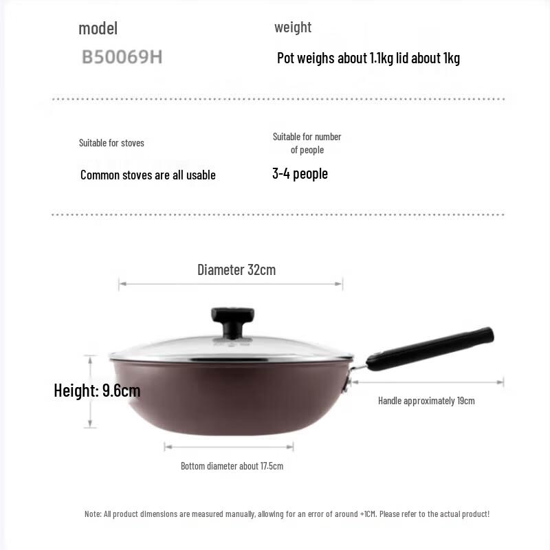 Chui Da Huang Qili Series II 32cm Non-stick Wok