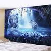 Tiger Fashion Wall Tapestry Carpets Wall Hanging Tiger Pattern Luxury Modern Home Decoration Mandala Tapestry