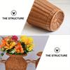 1An Imitation Rattan Vase Tall Cane Flower Vase Vine Flower Pot Rattan Woven Vase Rattan Woven Vase Floor Vase Vase