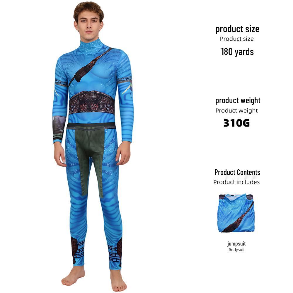 Avatar 3 Kids Cosplay Costume: Stage Performance Jumpsuit for Role-Playing