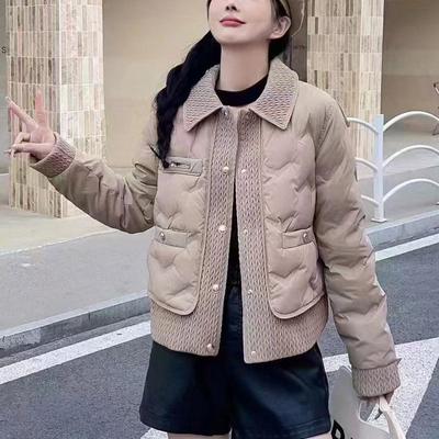 2024 New Down Jacket Turndown Collar Women'S Winter Short Fashion White Duck Down Plus Size