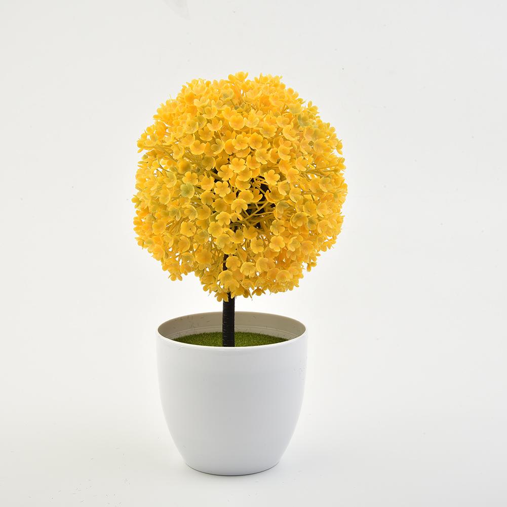 

For Home Potted Plant Grass Decor Eye-catching Office Plastic Pot Realistic Table Topiary Artificial Vivid Ball