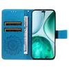 For Honor X8c 4G Phone Case Sunflower Imprinted Leather Wallet Stand Cover with Strap