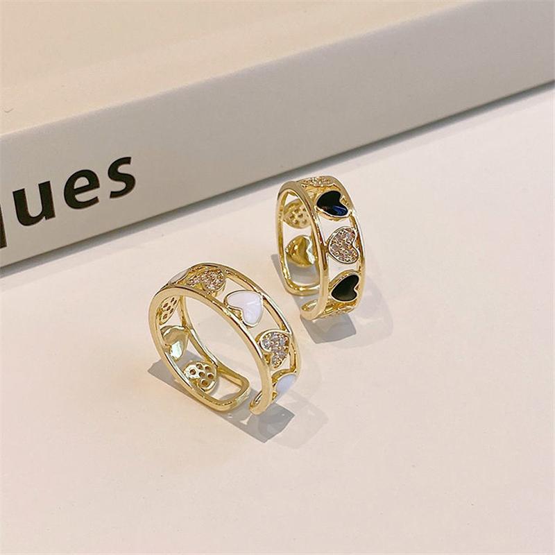 

Открытый круглый кристалл, женское свадебное кольцо в форме сердца, ювелирные изделия, циркон, романтическая любовь, кольцо на палец, подарок для пары