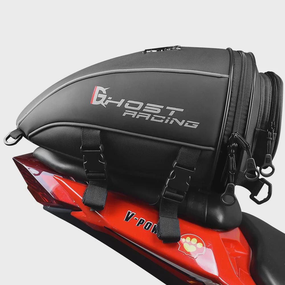 Motorcycle Tail & Backpack: Rear Seat Saddlebag for Racing & Travel
