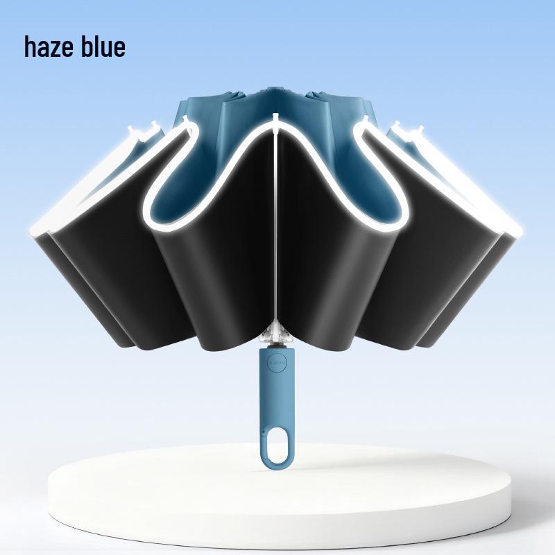 Sun & Rain 16-Rib Reverse Windproof UV Protection Umbrella