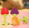 Baby Fruit Shape Teether – Soft Silicone Teething Toy for Infants - Pack of 3