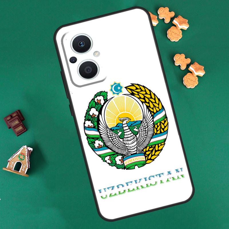 Uzbekistan Flag Coat Of Arms Case For OPPO Reno 8 7 Lite 14 13 12 11 F 10 Pro 8T Cover For OPPO Find X8 X6 X5 X9 Pro Coque