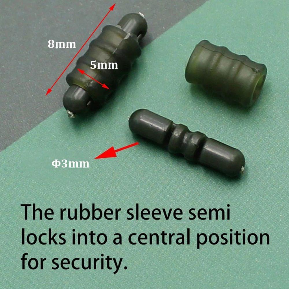 Quick Change Beads Fishing Feeder Terminal Bead Fishing Rigs Connector Bead Line Holder Trough