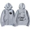 Bladee Drain Gang Print Fashion Zipper Hoodies Men Women Casual Oversized Zip Up Sweatshirt Streetwear Autumn Jackets