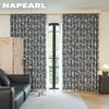 1PC NAPEARL American Retro Blue Background Floral and Bird Print Curtains 70-80% Blackout Curtains for Bedroom Living Room Window for Home Decor