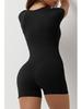 European & American Backless Crisscross Yoga Jumpsuit: Sexy Curvy Fit, Solid Color