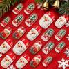 Cartoon Nail Stickers Christmas Xmas Adhesive Decals Nail Art Decoration