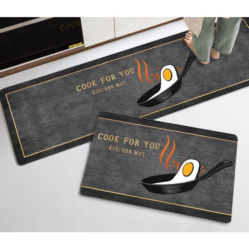 Non-slip Soft Diatom Mud Mat Bathroom Entry Toilet Long Kitchen Door Entry Mat Absorbent Quick Drying