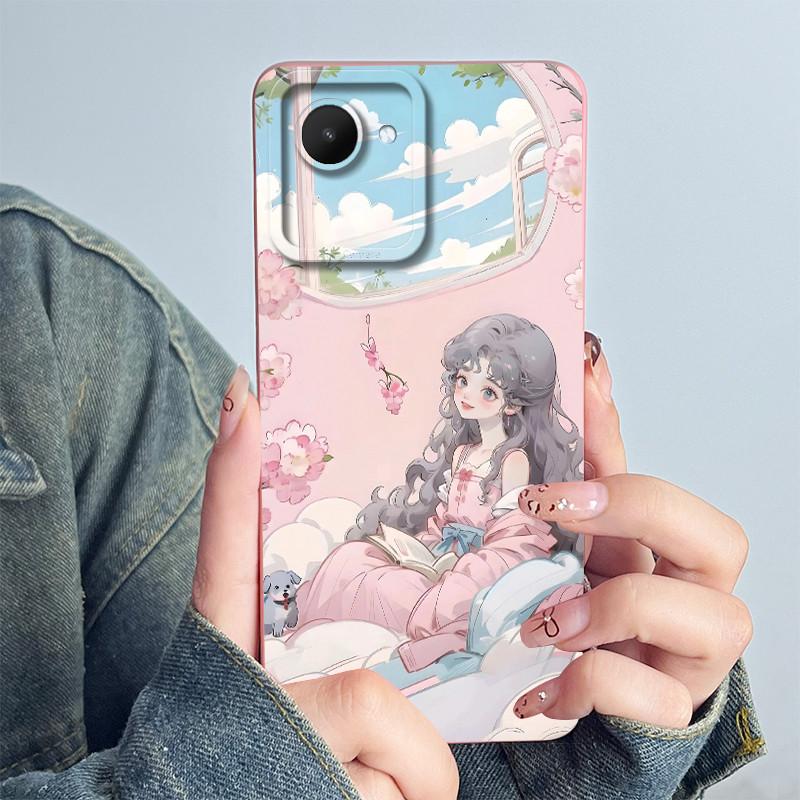 For Realme C30 C30s Narzo 50i Prime Phone Case RMX3690 RMX3506 Coque Soft Silicone Sweet Painted Back Printed Protective Cover