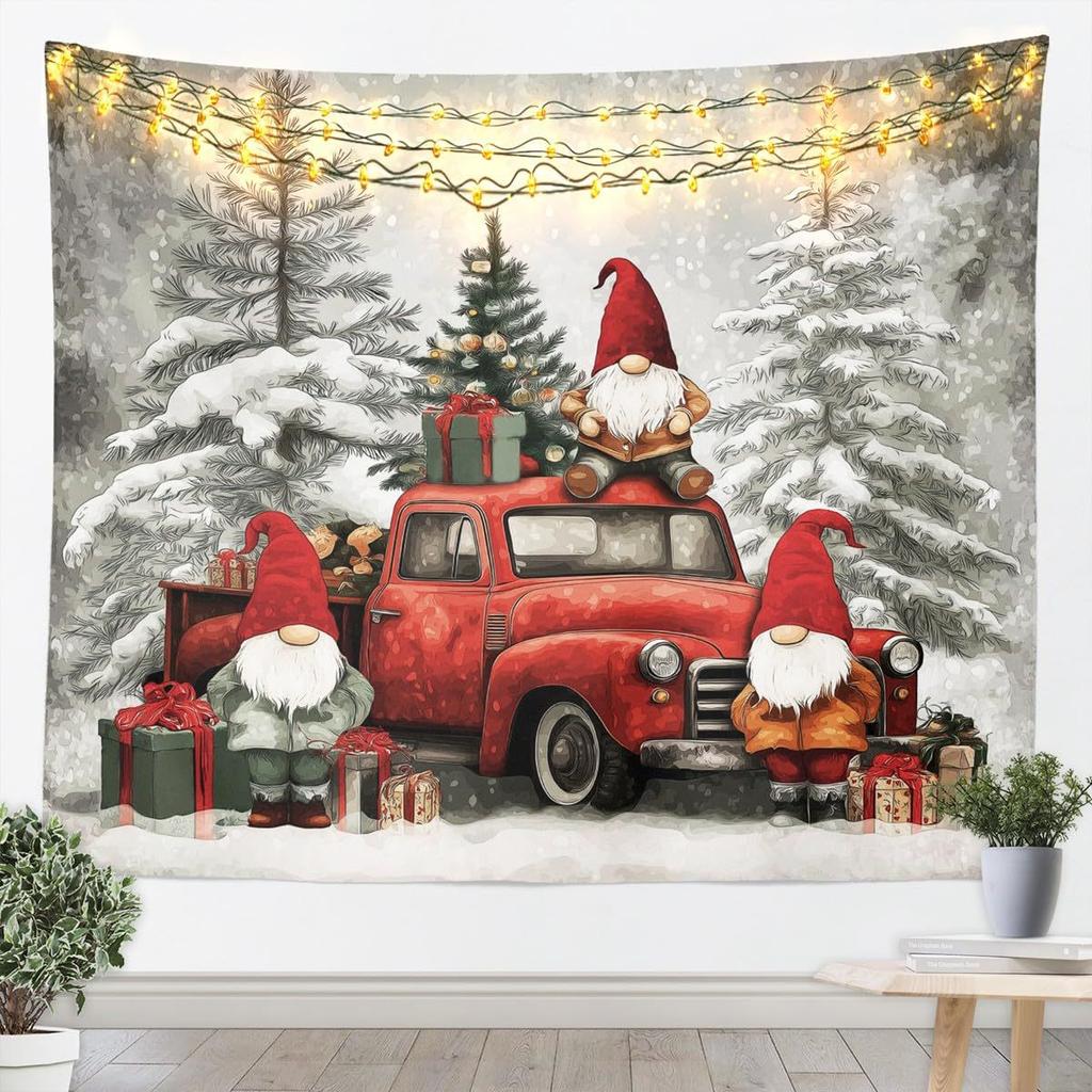 Winter Christmas Tree Wall Hanging Cat Tapestry Christmas Wall Hanging Tree Wall Hanging Gorgeous Christmas Tree Fireplace Gifts
