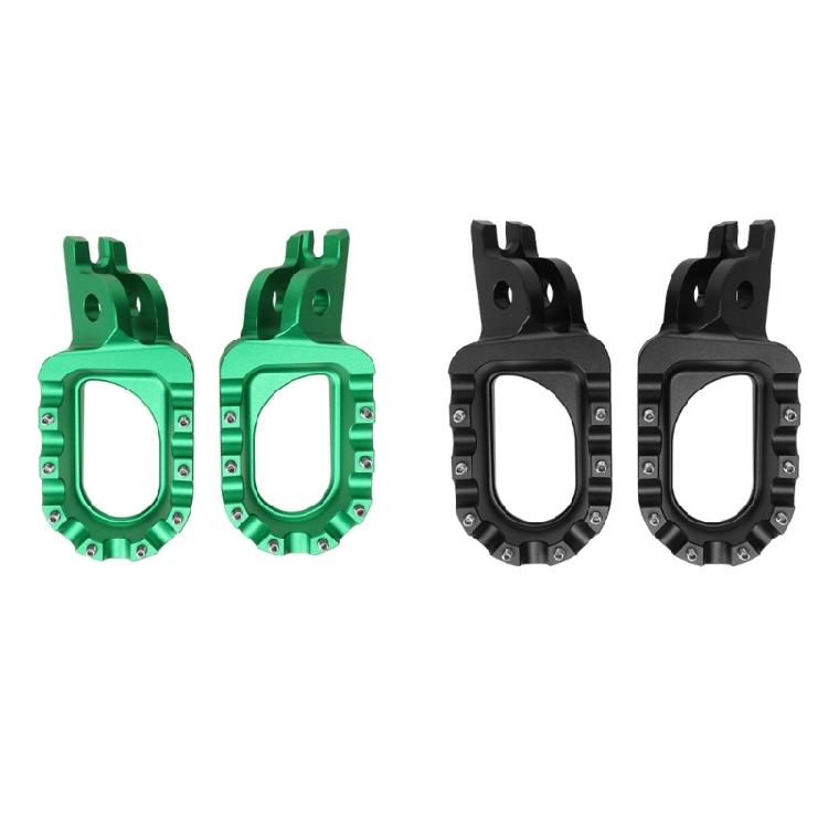 Enhanced Grip Offroads Dirt Bike Foot Pegs Pedals, Aluminum Alloy Suitable for Reliable Performances in Rough Terrain 2x