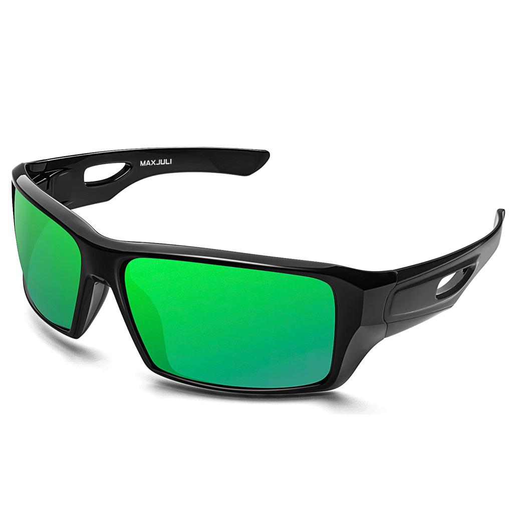 MAXJULI Wrap Around Sunglasses for Men Women 100% UV400 Protection Sport Sun Glasses for Fishing Driving 8232