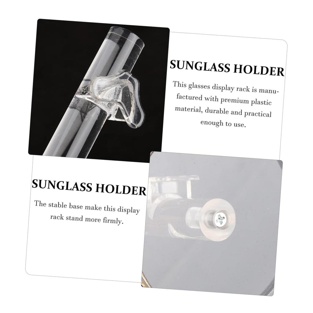 Ochelari Transparenți Afișaj Ochelari de Vedere Ochelari de Soare Plastic Depozitare Poate Conține 2 Suport, Raft, Suport, Organizator, Perechi,