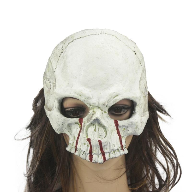 Adult Kids Half Face Skull Mask Skull Skeleton Mask Pu Foaming Skeleton Mask for Halloween Masquerade Cosplay Costume