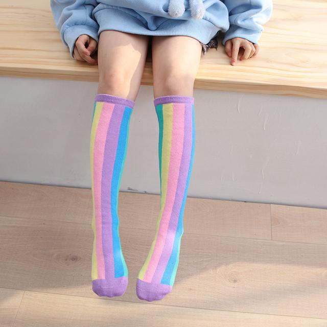 Infant Girls Warmer Ankle Lovely Cartoon Over Knee Socks for Baby Girls Unicorn Knee Long High Toddler Child Colorful Socks