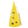 Wooden Lacing Cheese Toy Educational Learning Fine Motor Skill Wood Block Lacing Cheese Threading Toys for Baby
